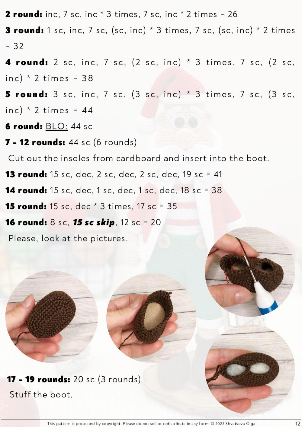 Crochet pattern "Santa Claus"