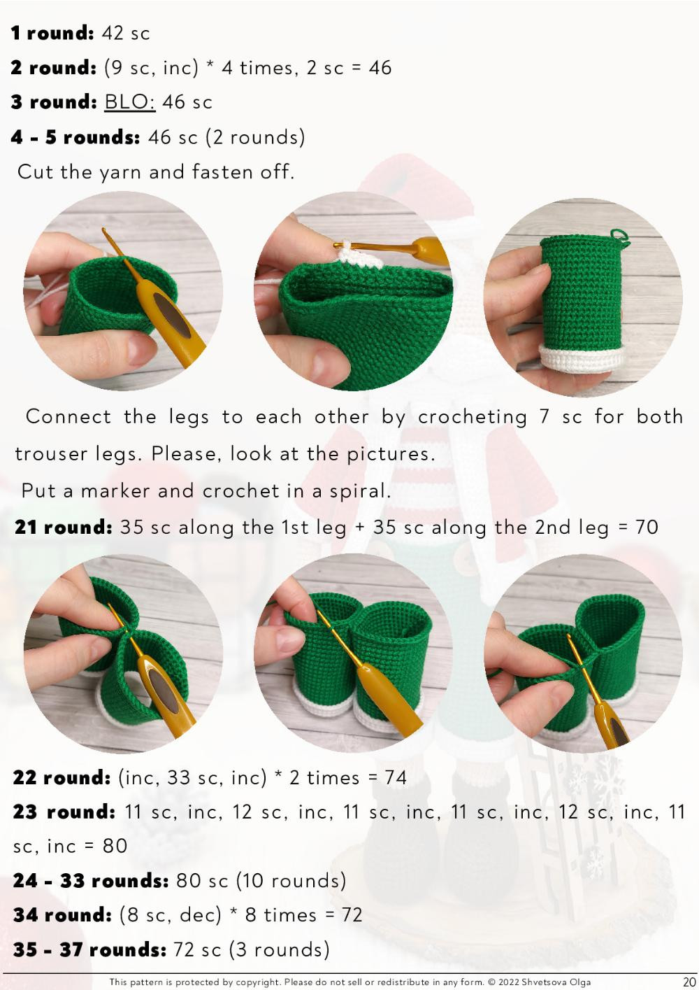 Crochet pattern "Santa Claus"