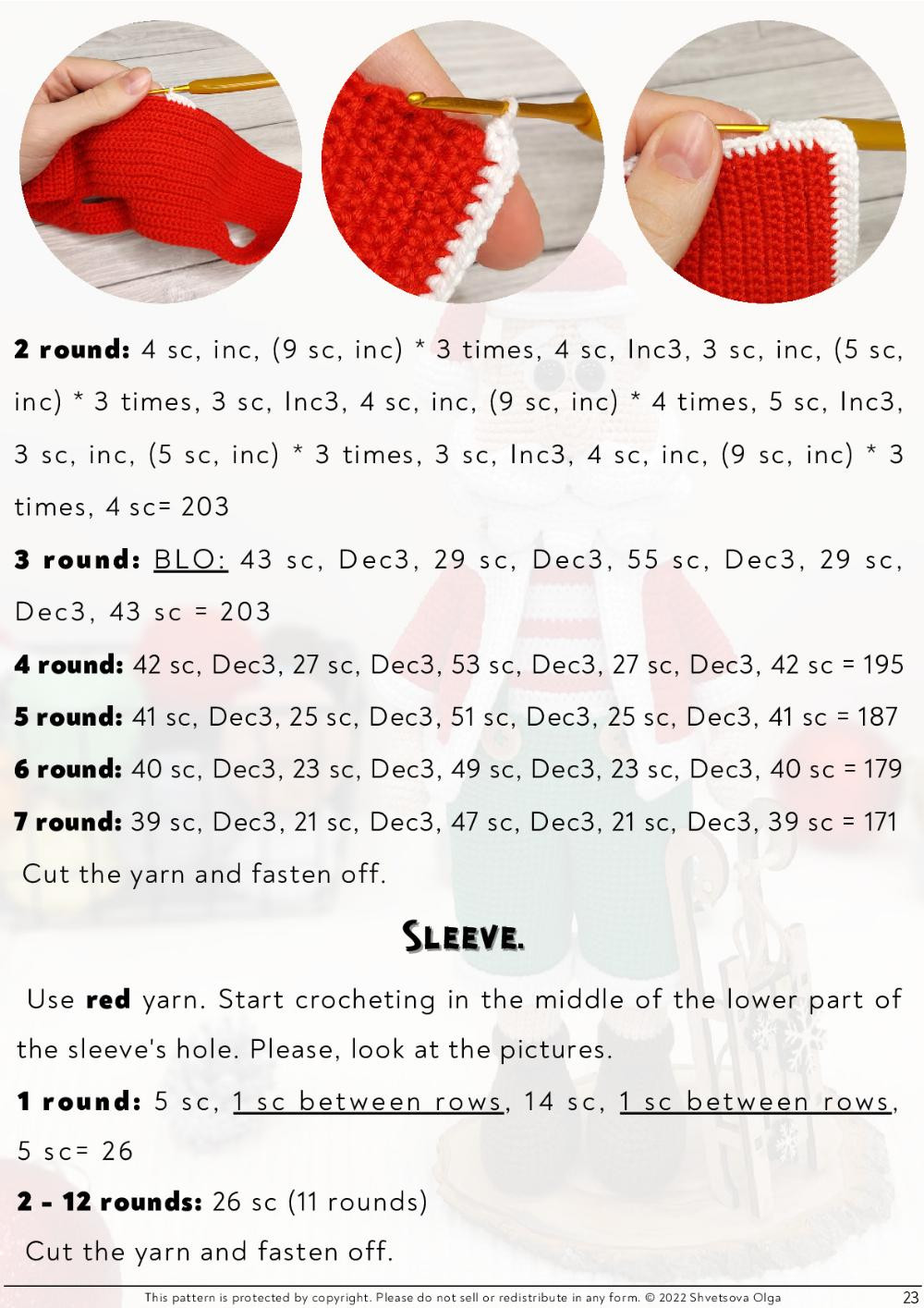 Crochet pattern "Santa Claus"