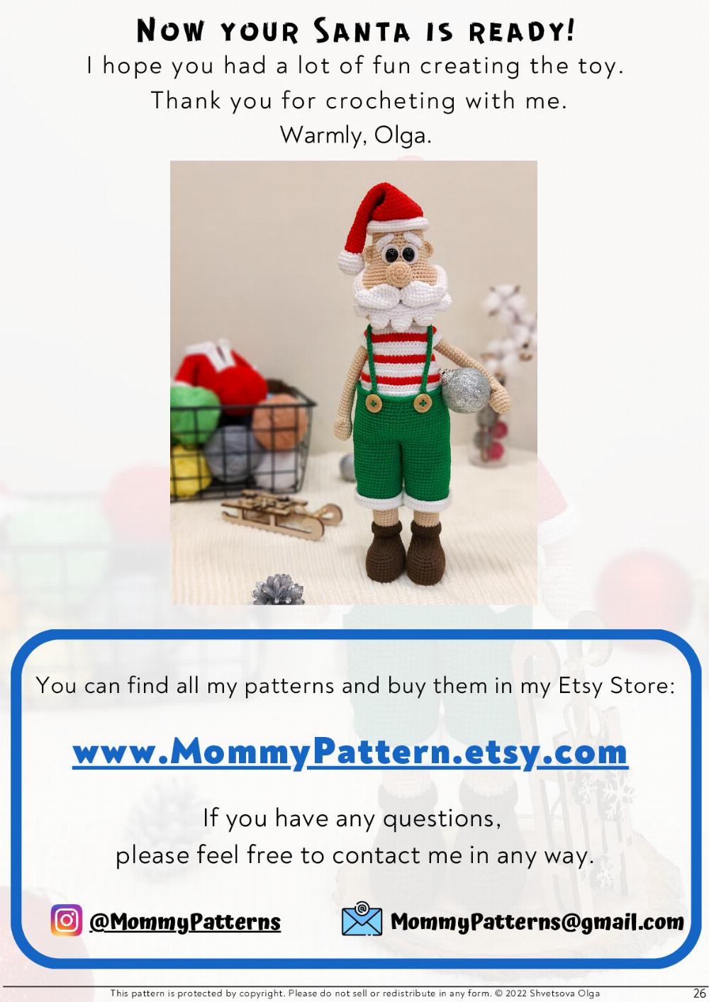 Crochet pattern "Santa Claus"