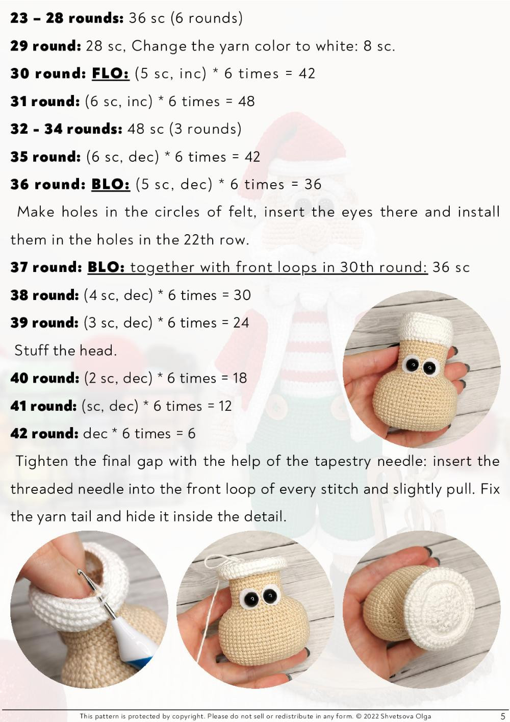 Crochet pattern "Santa Claus"