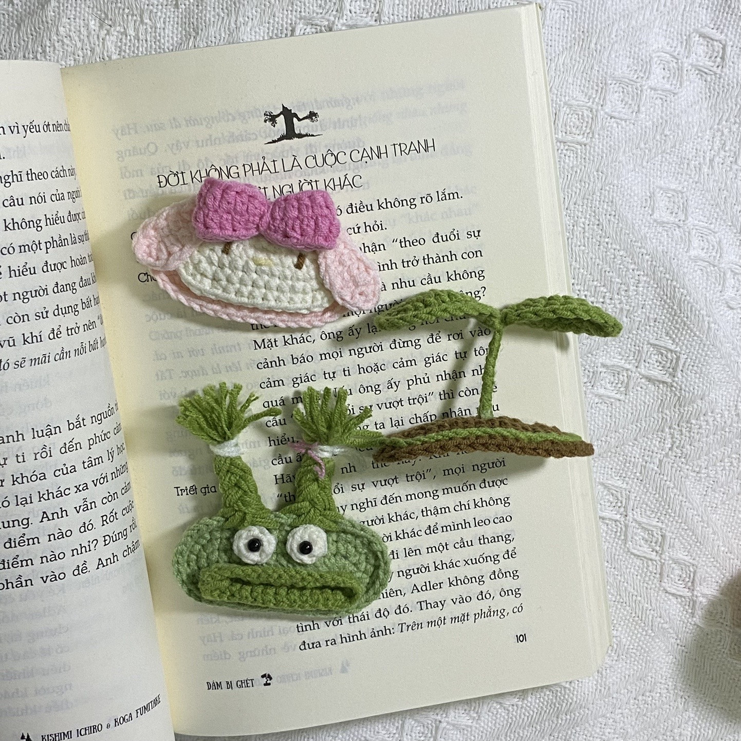 Crochet pattern Sausage mouth girl hair clip
