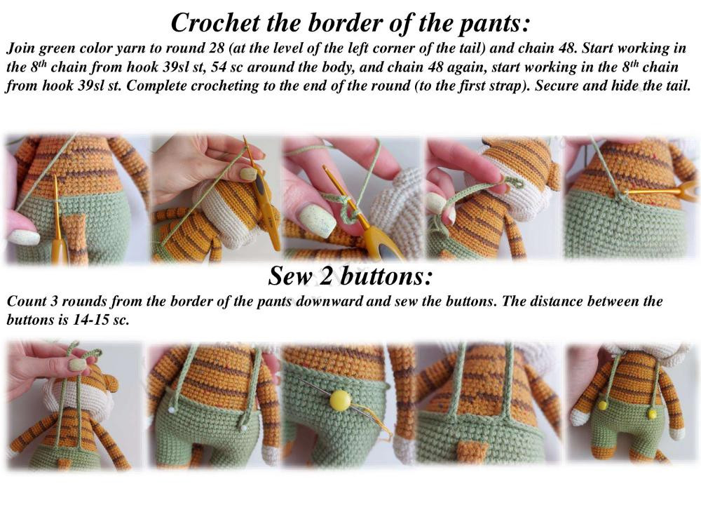 Crochet pattern The little tiger