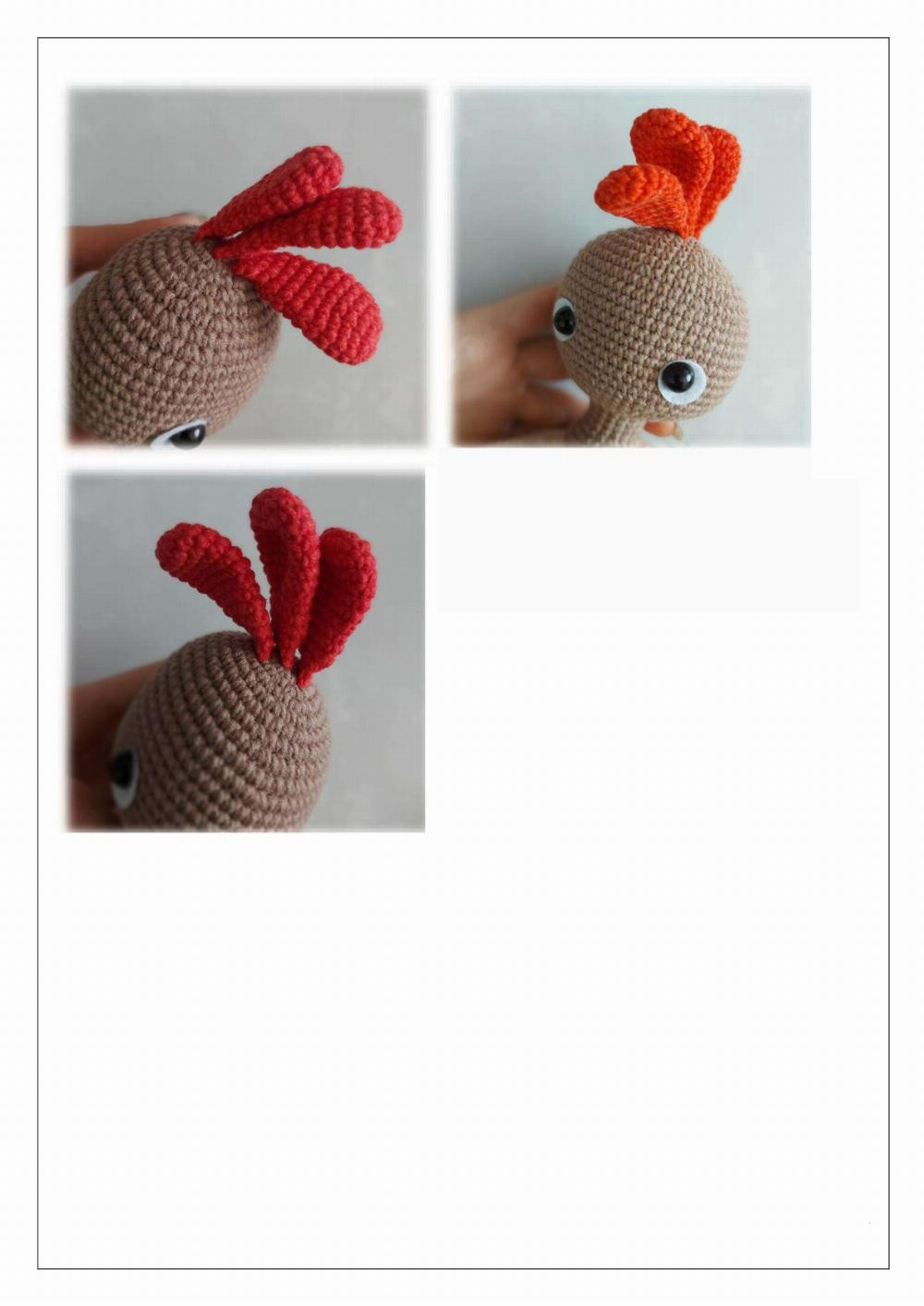 Crochet pattern The rooster and hen