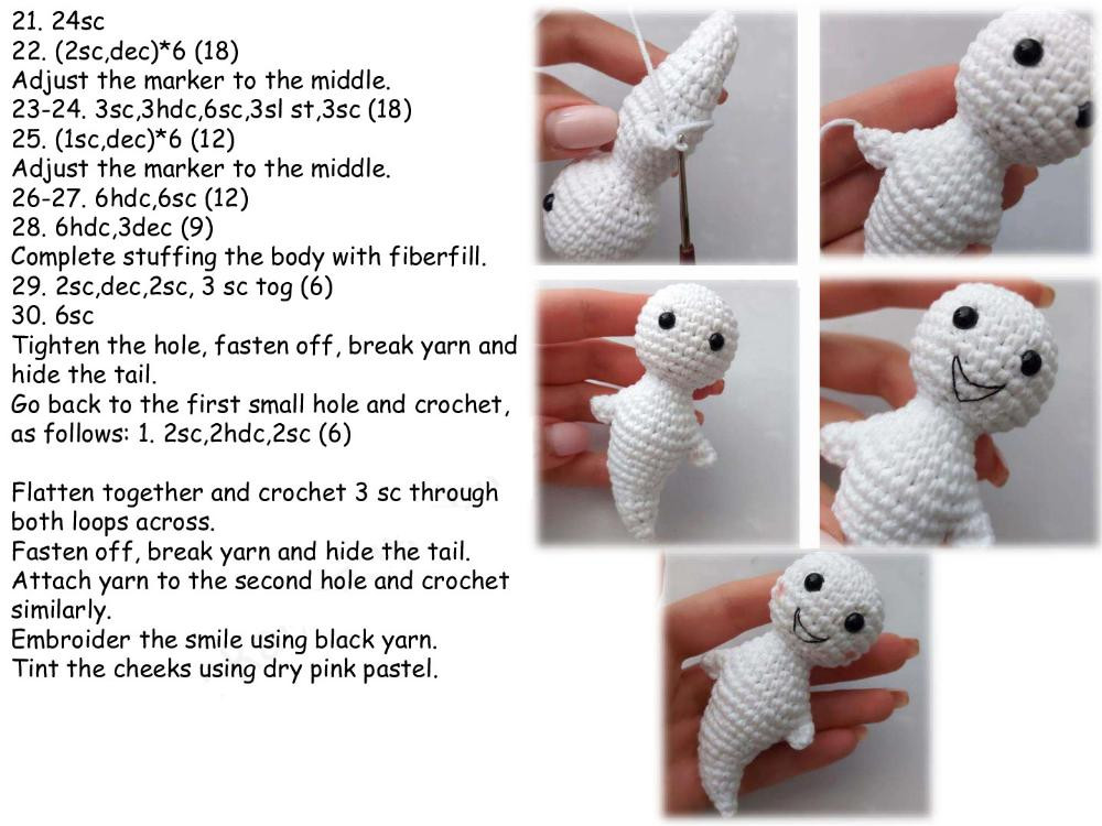 Crochet pattern The witch and ghost