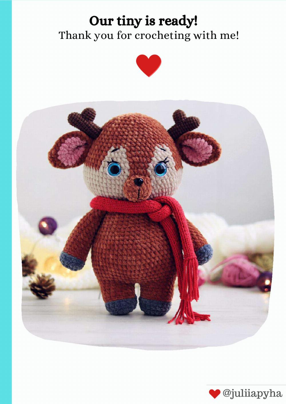 Crochet Pattern Tiny Deer