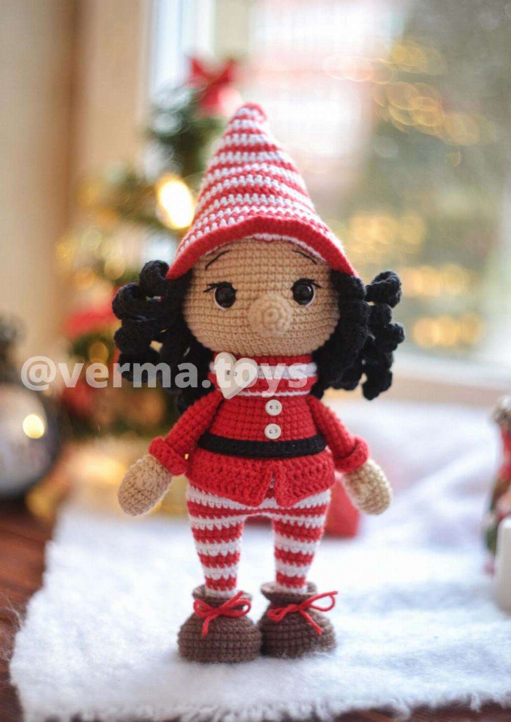 crochet pattern toy christmas gnome