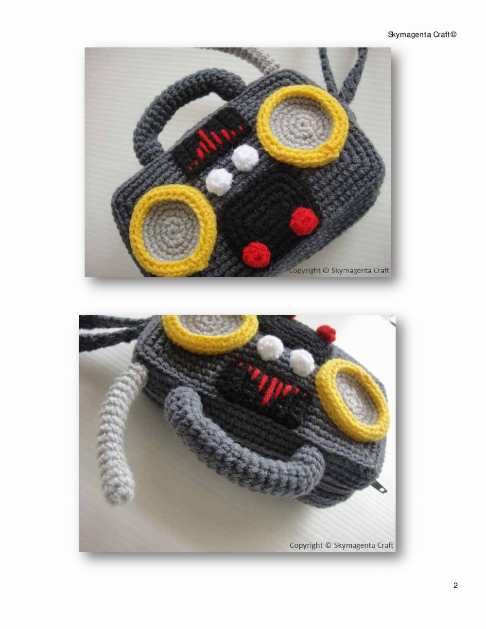 Crochet Purse – Radio (crochet pattern)