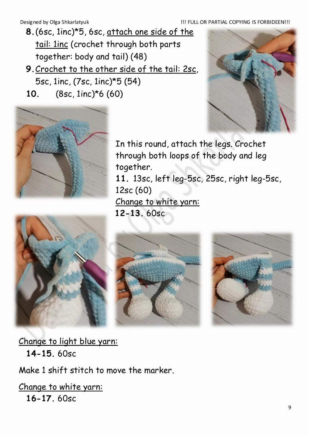 Crochet toy pattern « Motya cat»