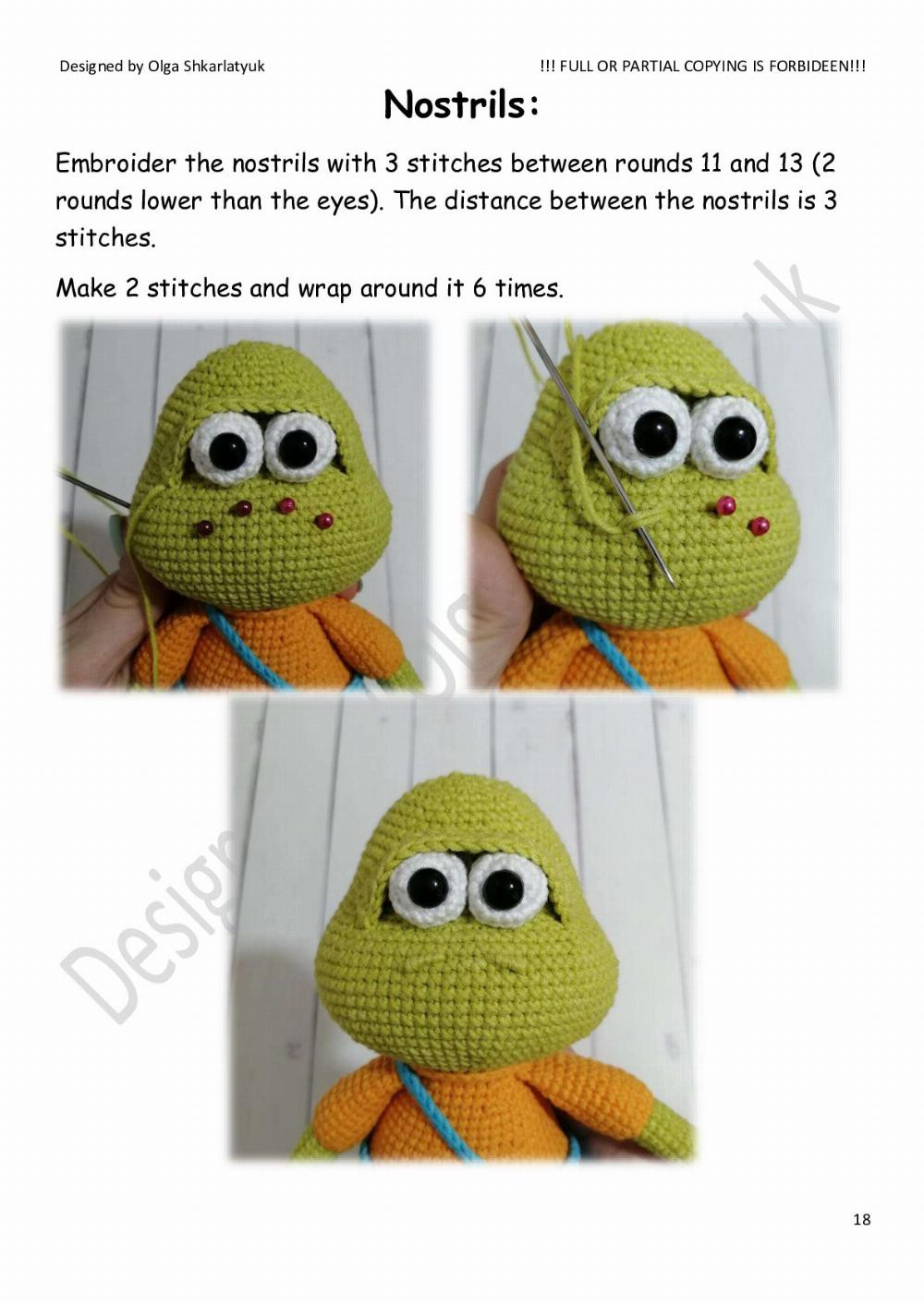 Crochet toy pattern « Turtle»