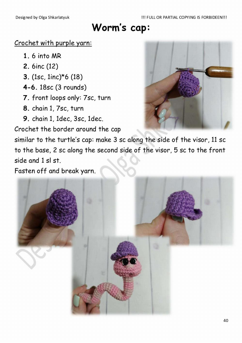 Crochet toy pattern « Turtle»