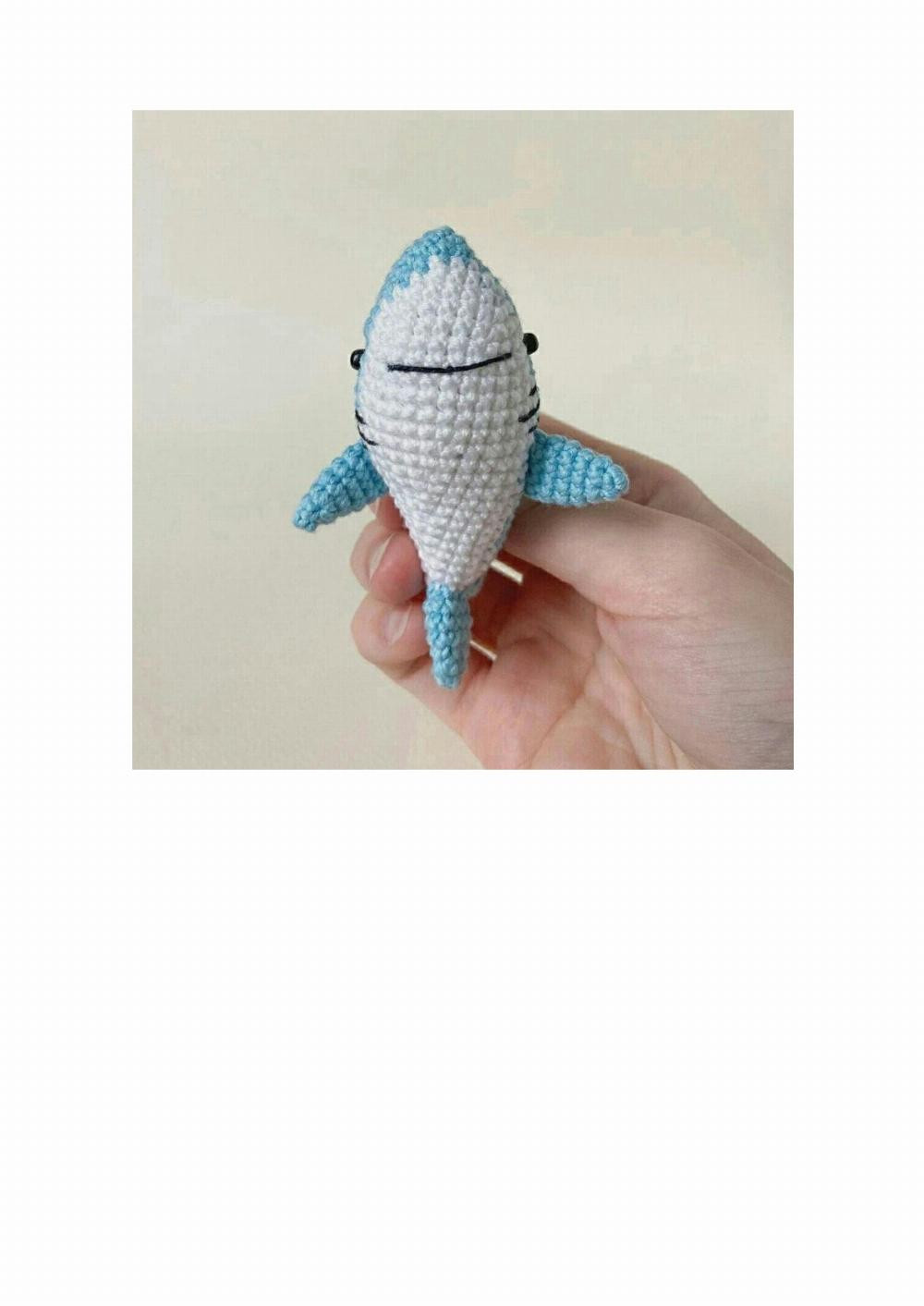 Delfin shark crochet pattern