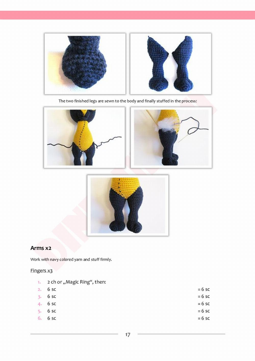 dinegurumi bastet have fun crochet pattern