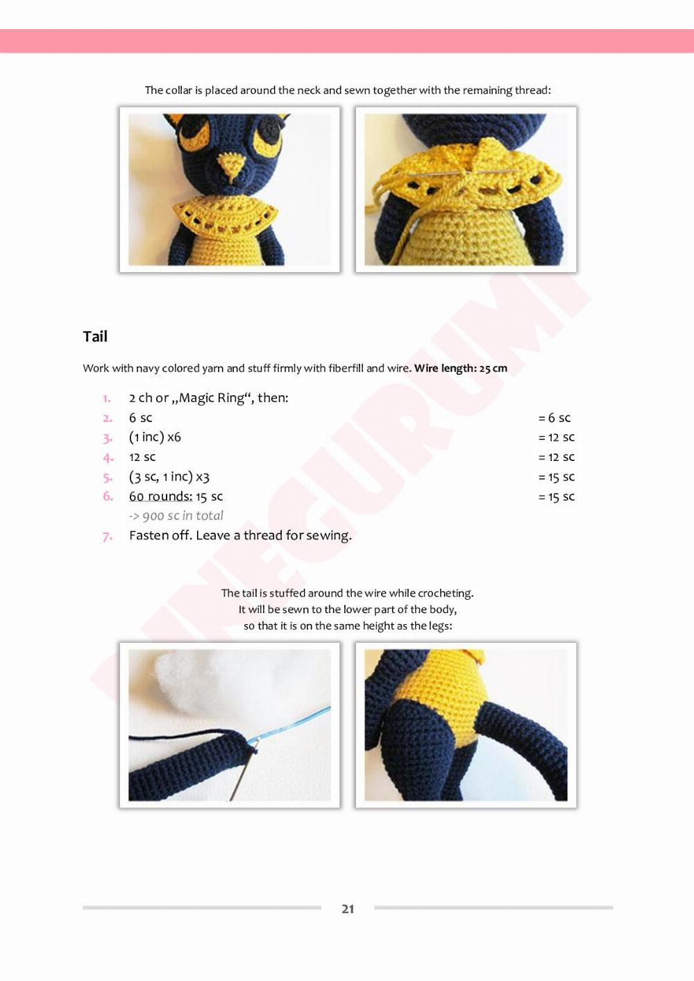 dinegurumi bastet have fun crochet pattern