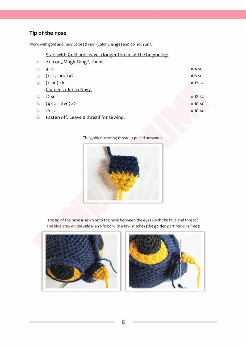 dinegurumi bastet have fun crochet pattern