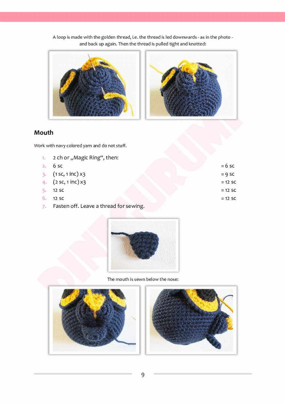 dinegurumi bastet have fun crochet pattern