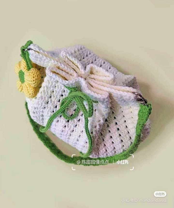 Drawstring bag crochet pattern