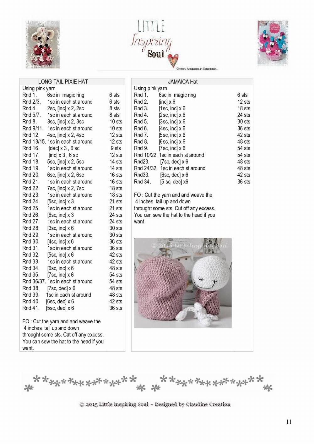 ducky doll crochet pattern