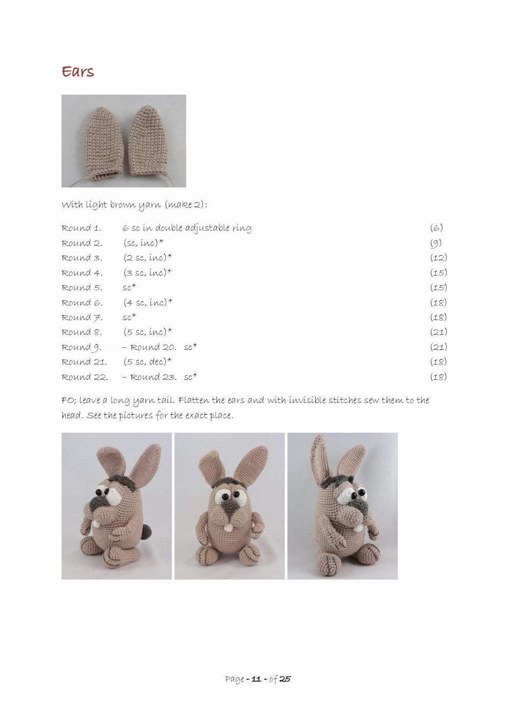 Easter Bunnies crochet pattern
