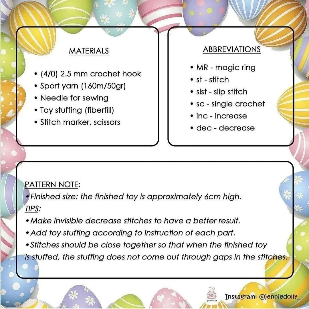 easter eggs free corchet pattern