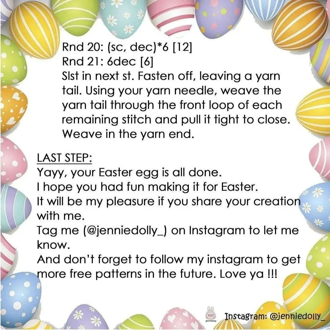 easter eggs free corchet pattern