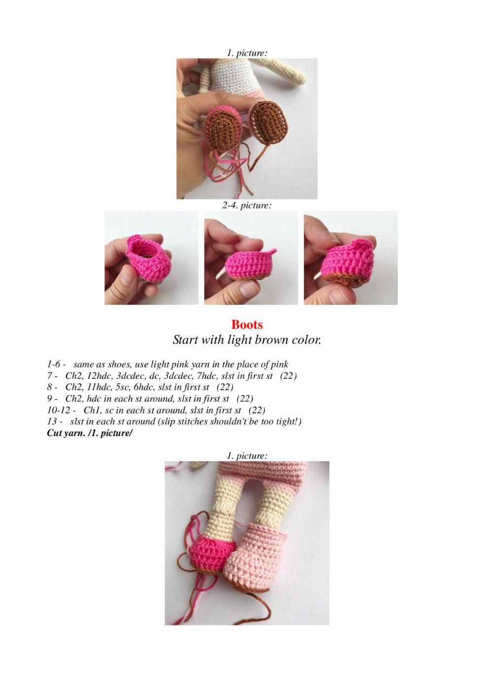 Elina doll and her outfits crochet pattern