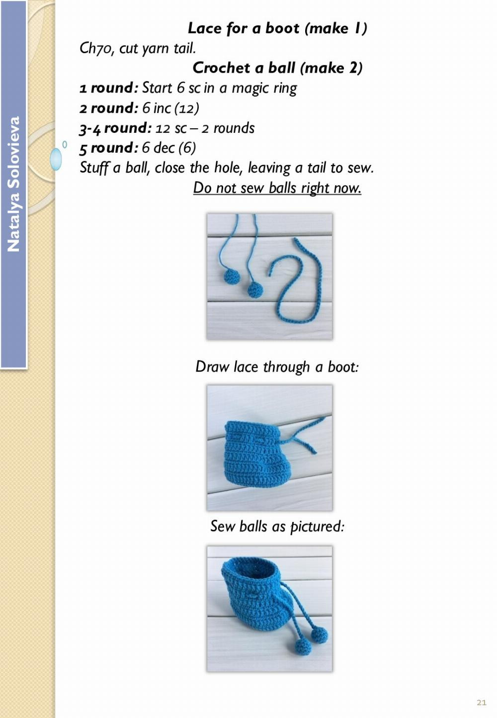 English Crochet Pattern Stitch Outfit (for the toy 32-33 cm tall)