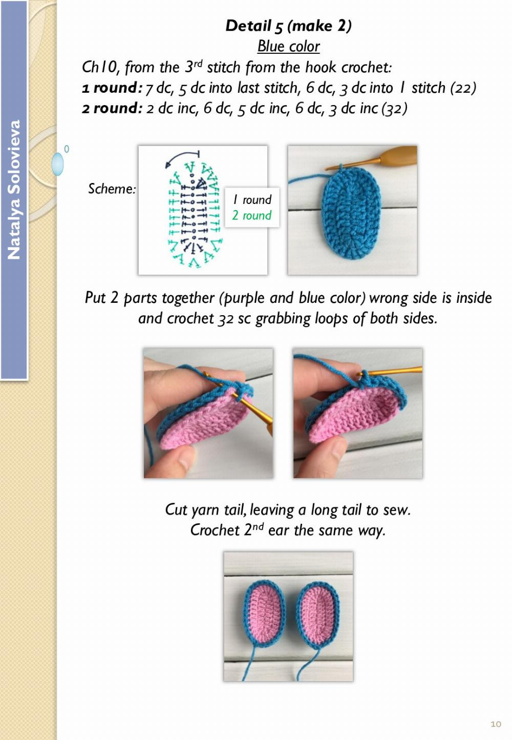 English Crochet Pattern Stitch Outfit (for the toy 32-33 cm tall)