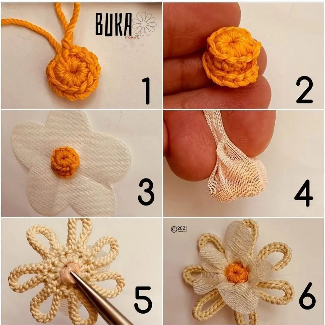 english free pattern the flower buka