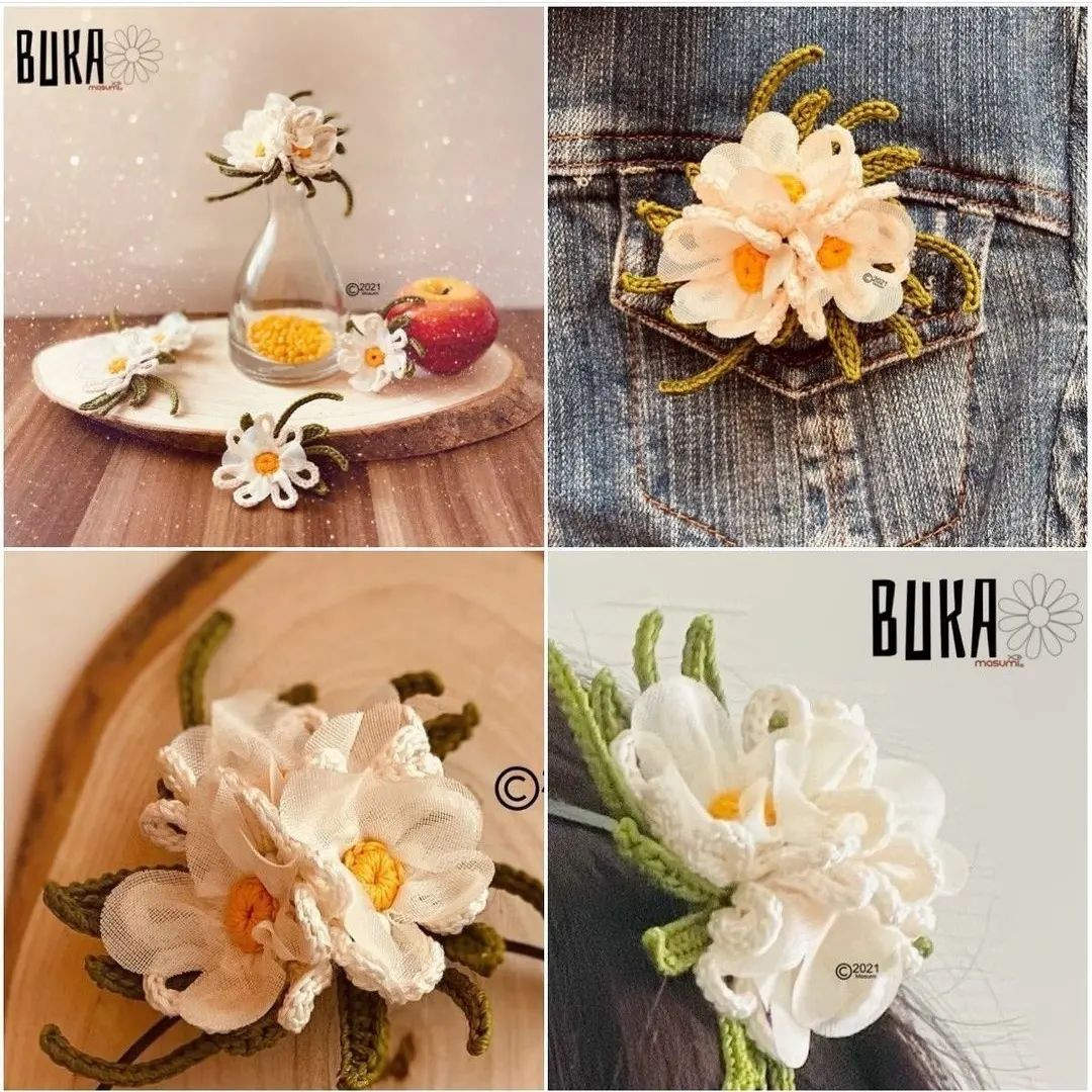 english free pattern the flower buka