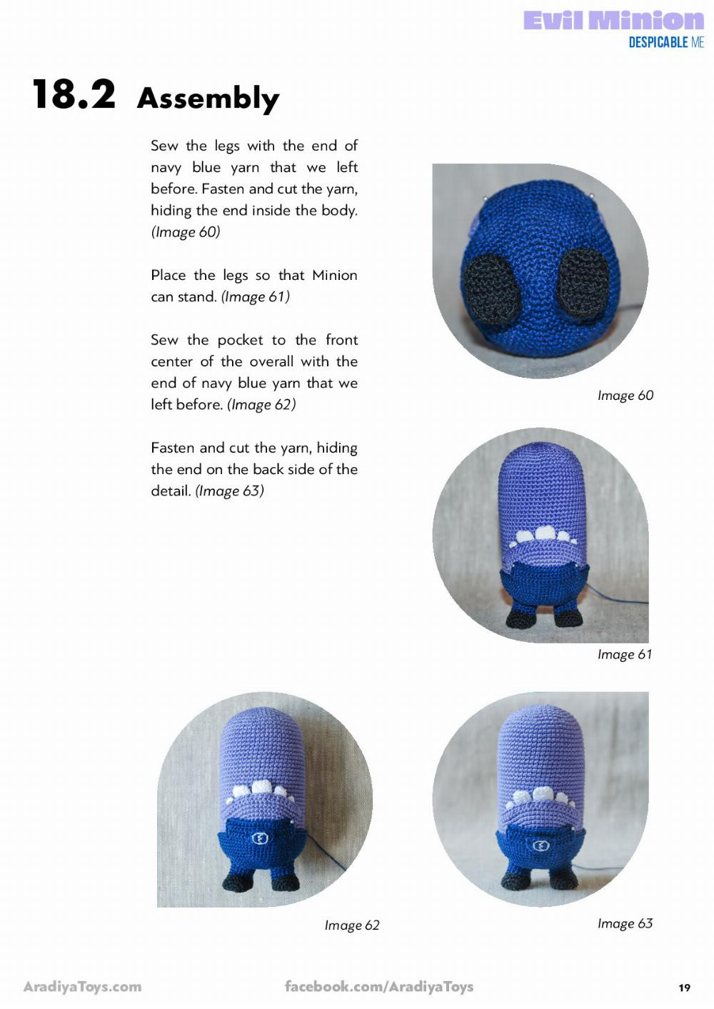 Evil Minion DEspicable Me Evil Minion Despicable ME Crochet pattern