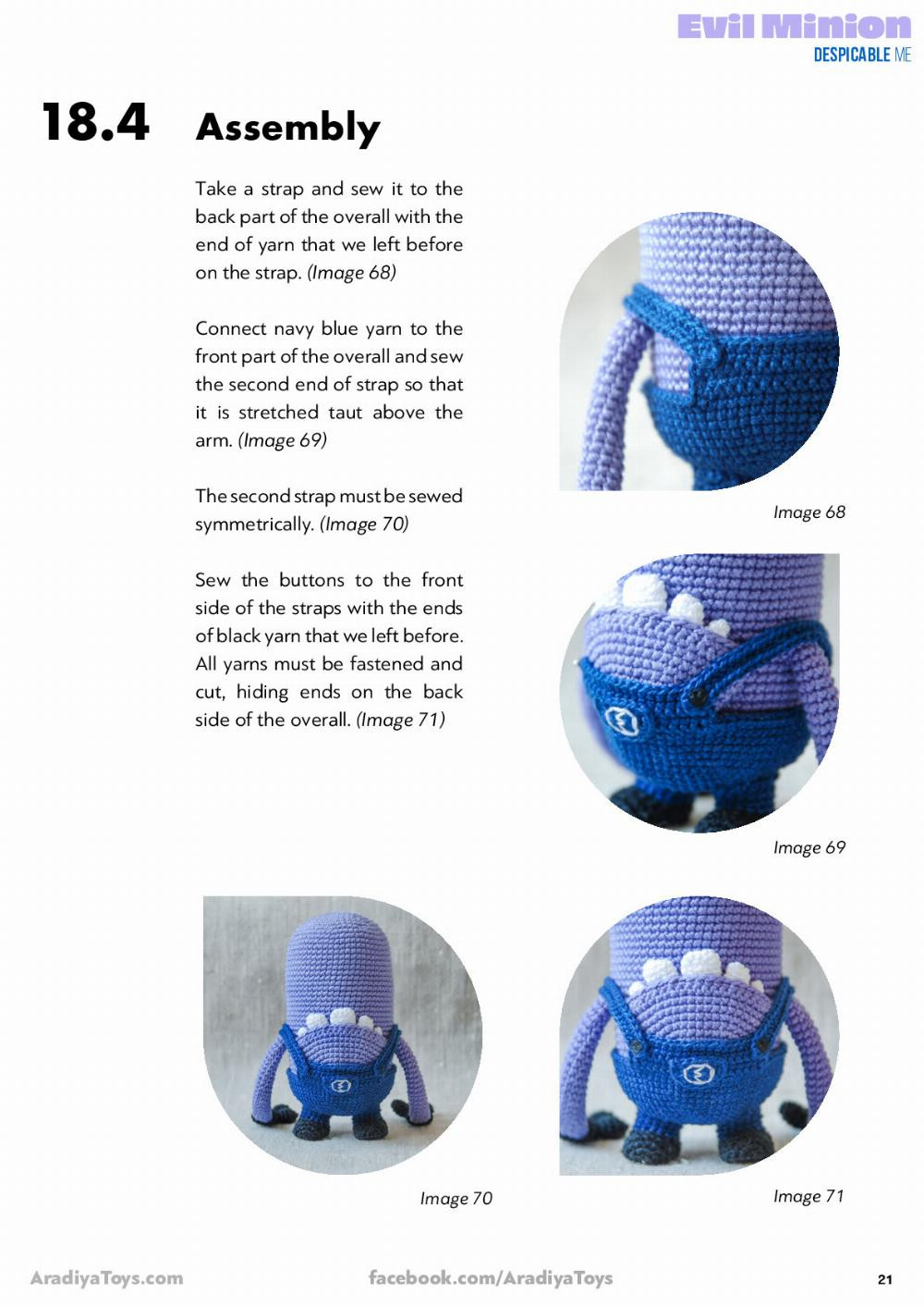 Evil Minion DEspicable Me Evil Minion Despicable ME Crochet pattern