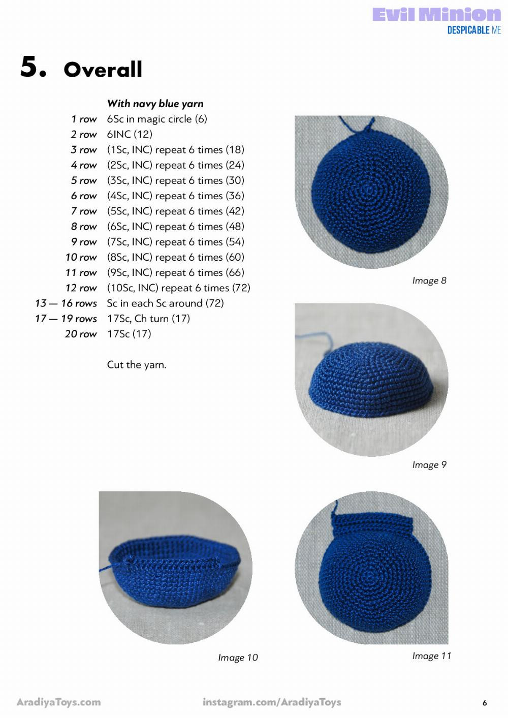 Evil Minion DEspicable Me Evil Minion Despicable ME Crochet pattern