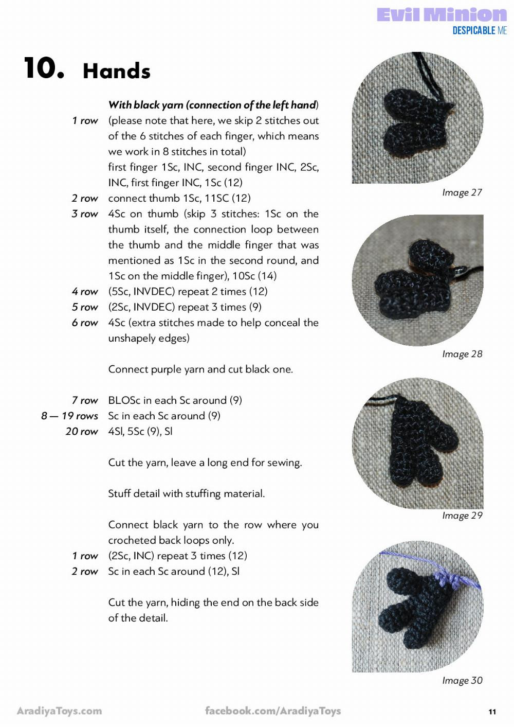 Evil Minion DEspicable Me Evil Minion Despicable ME Crochet pattern