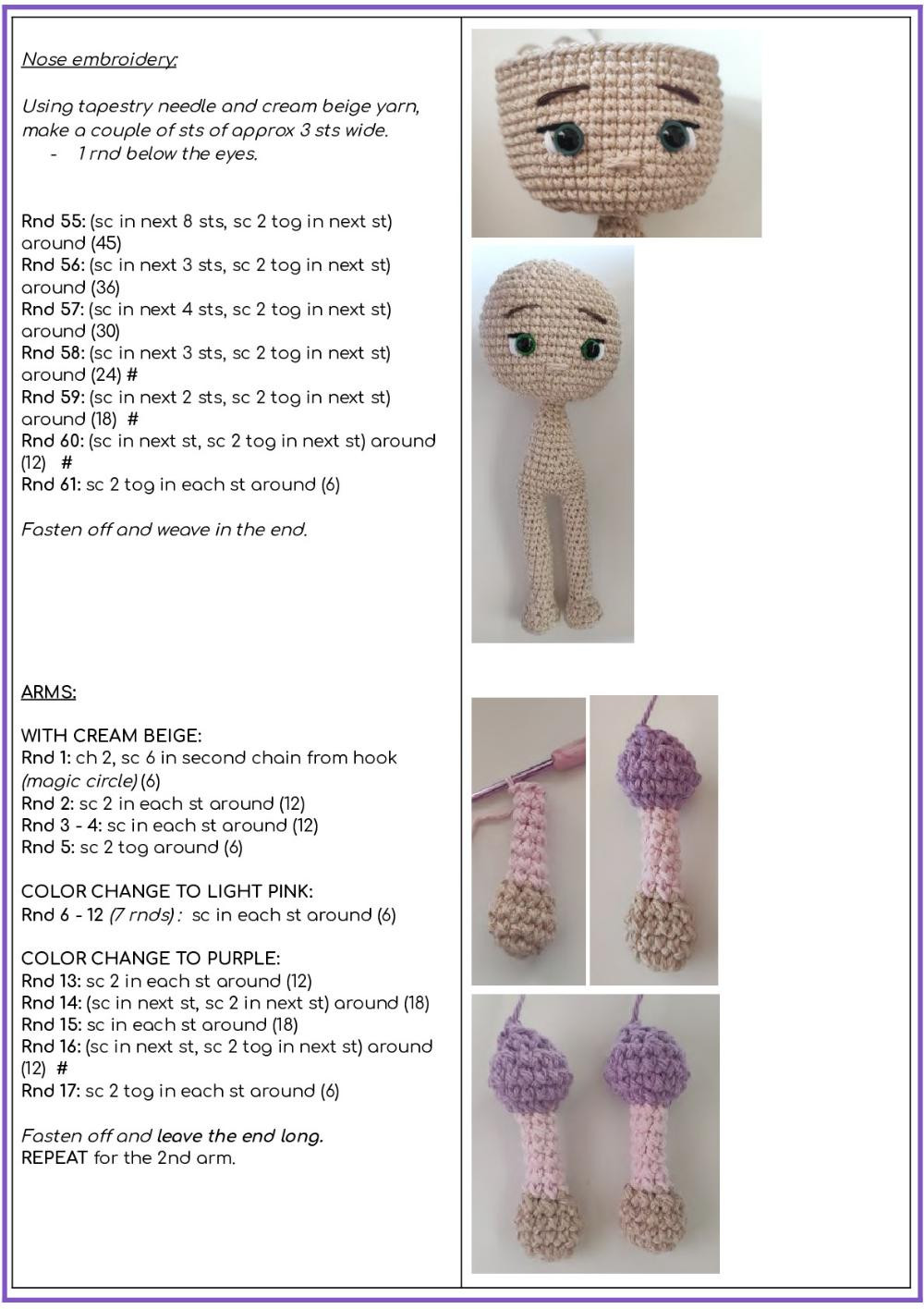 fairytale princess crochet  pattern