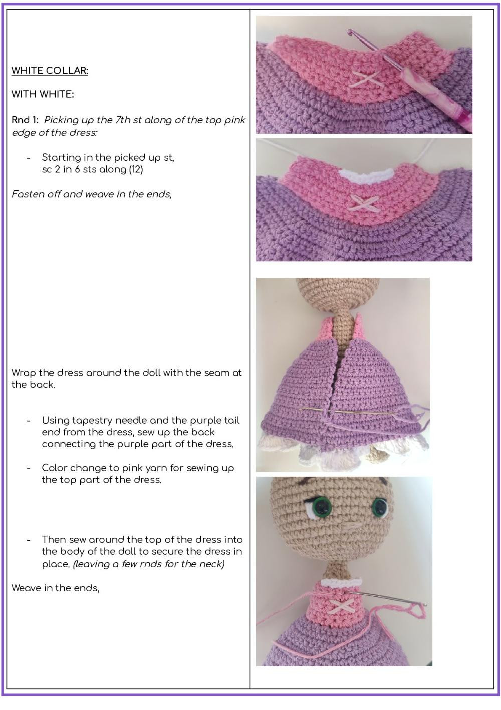 fairytale princess crochet  pattern