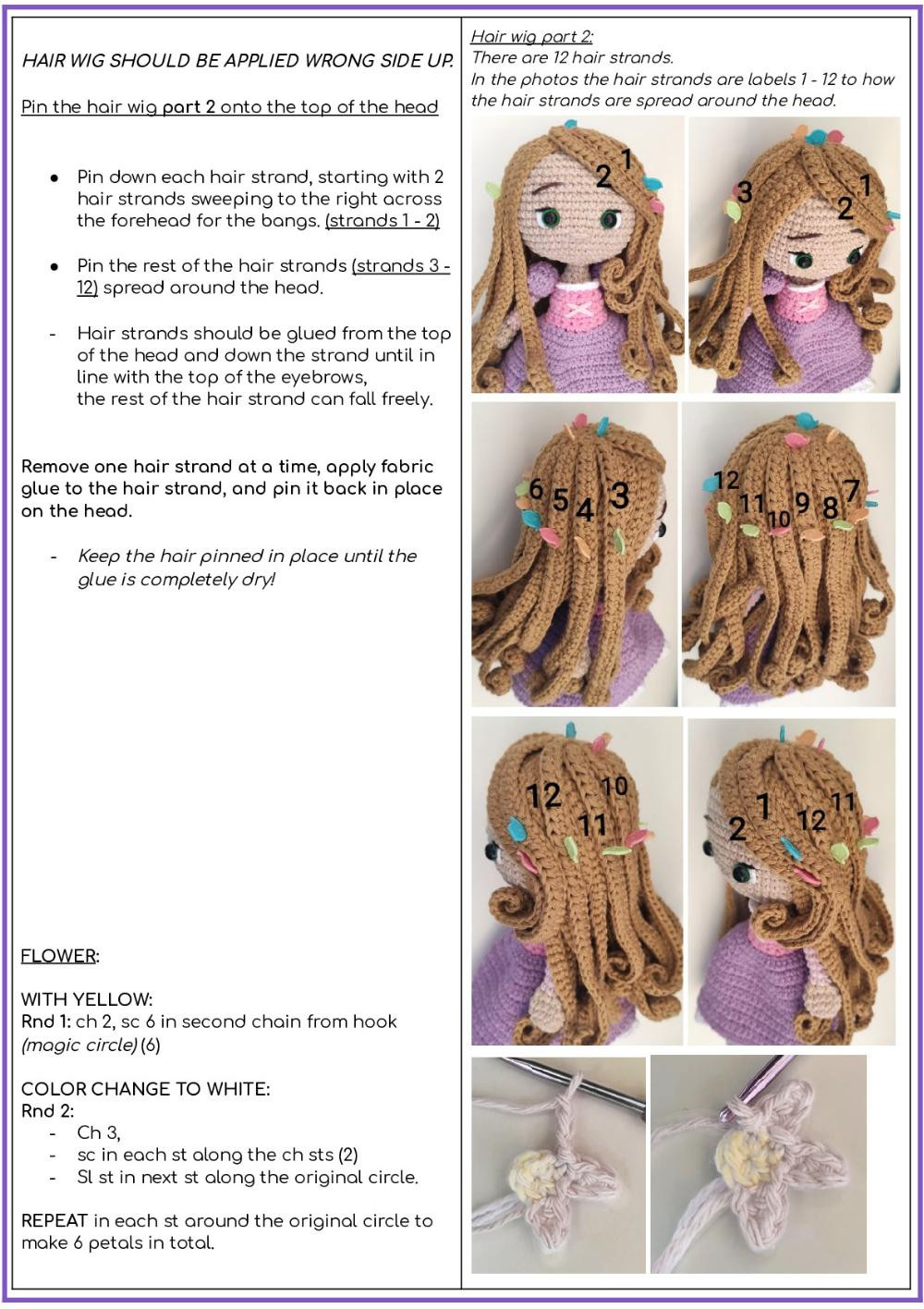 fairytale princess crochet  pattern