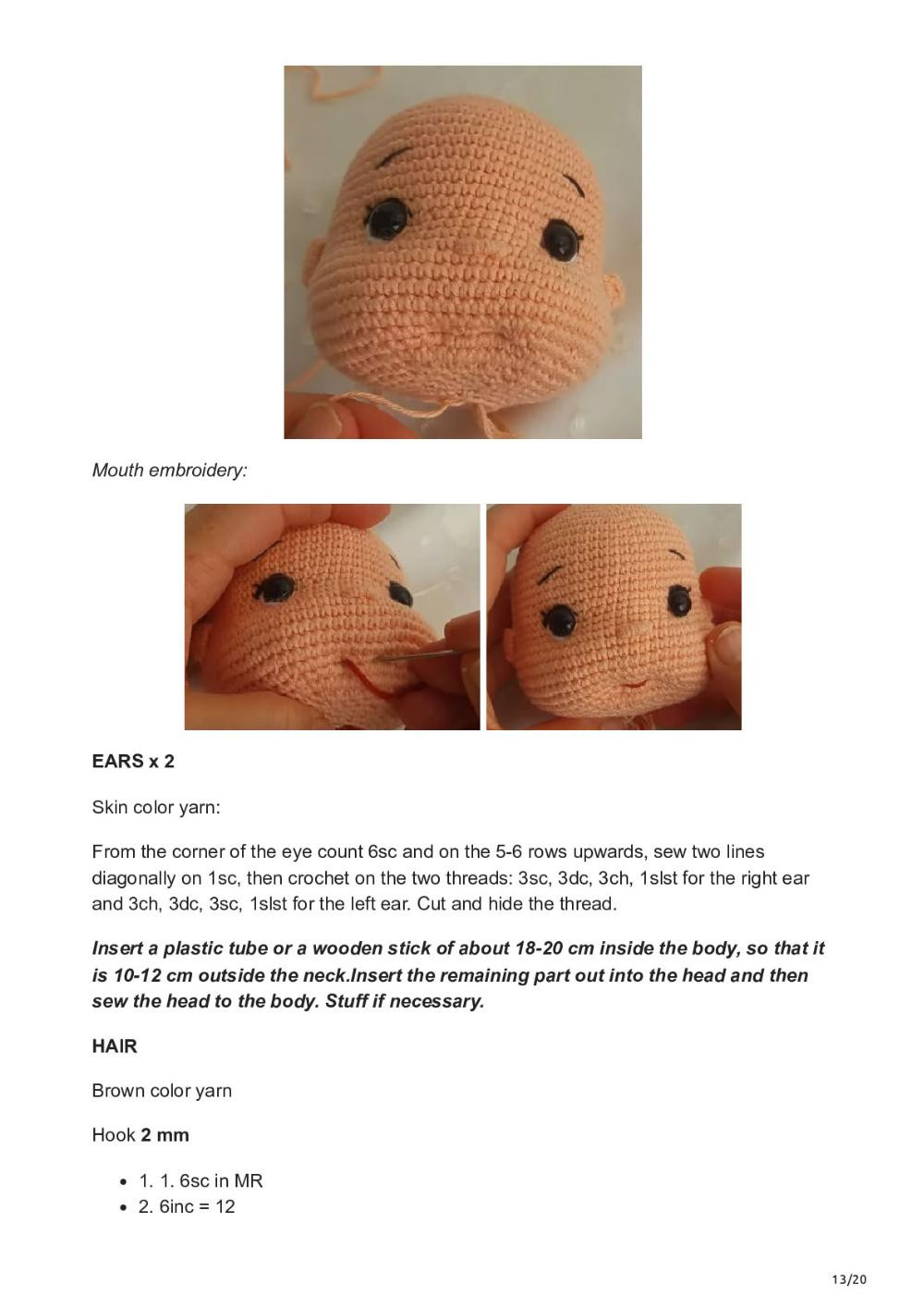 Fifi Doll – Free crochet pattern