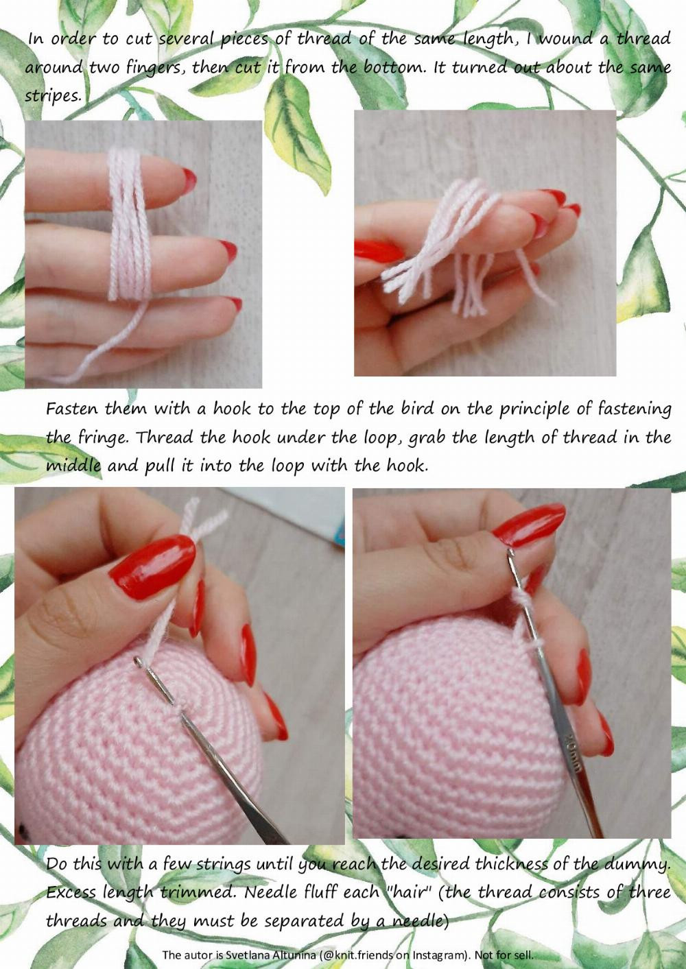 Flamingo baby crochet pattern