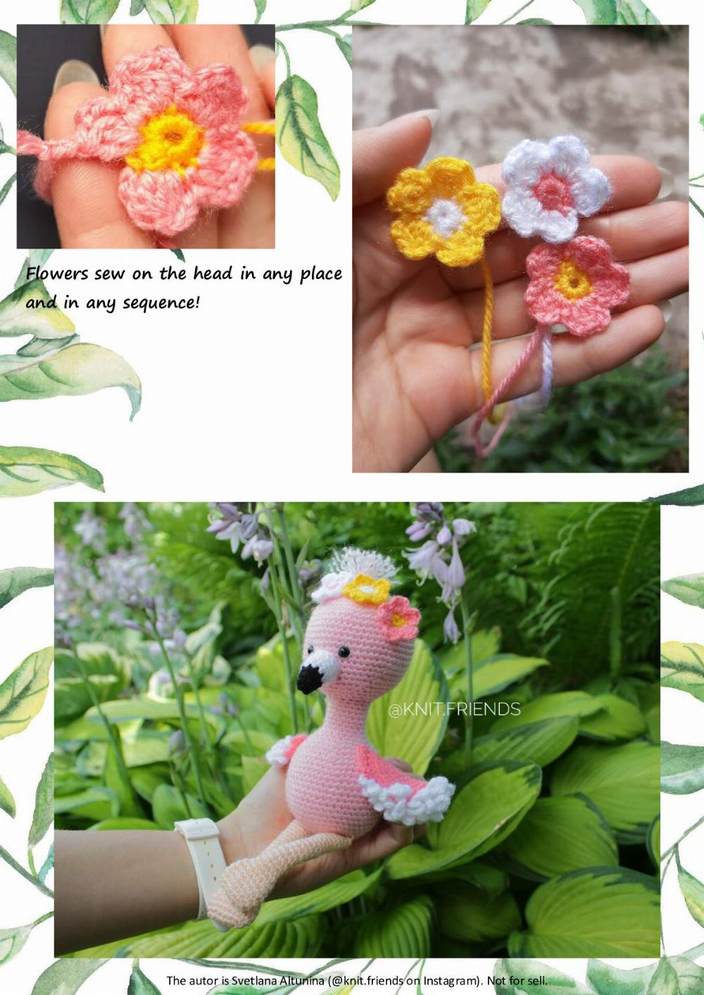 Flamingo baby crochet pattern