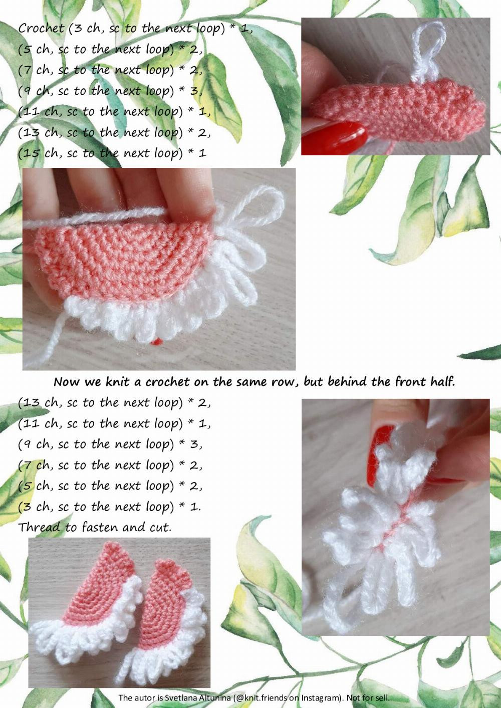 Flamingo baby crochet pattern