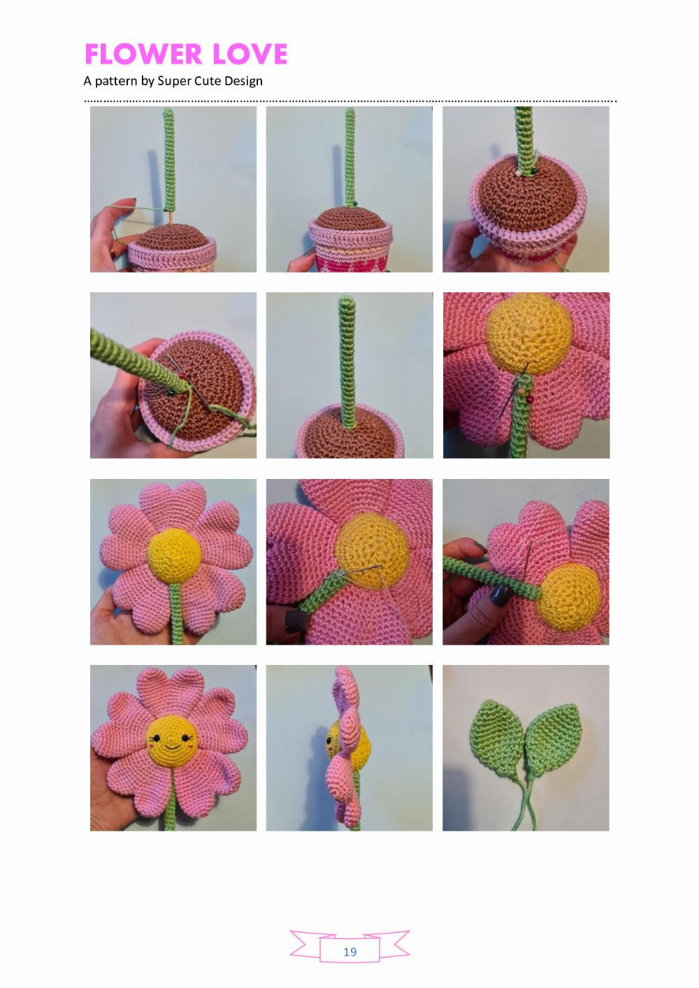 flower love pot crochet pattern