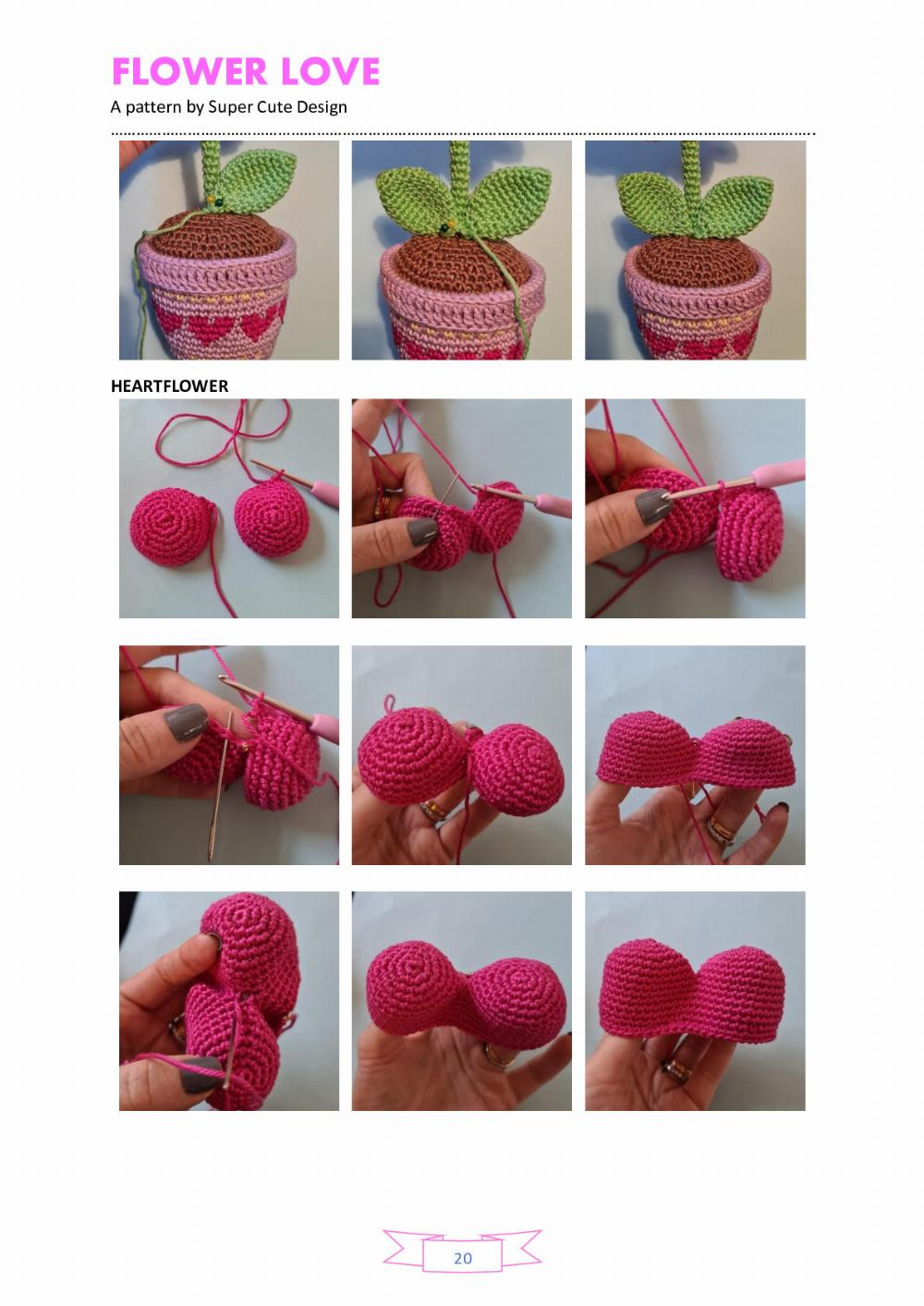 flower love pot crochet pattern