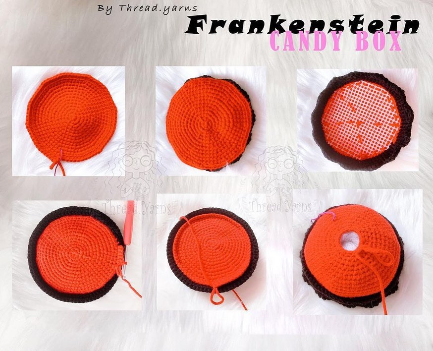 frankkenstein candy box crochet pattern