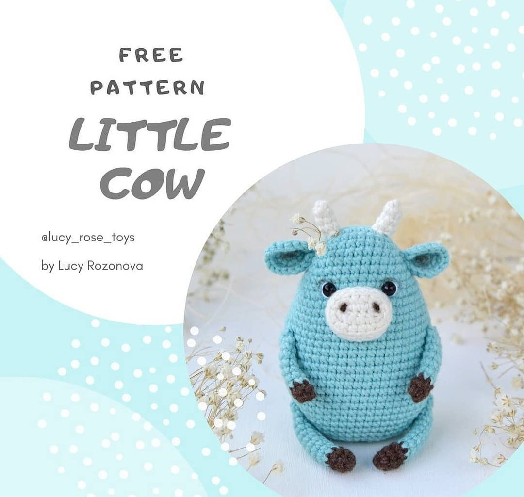 free corchet pattern little cow