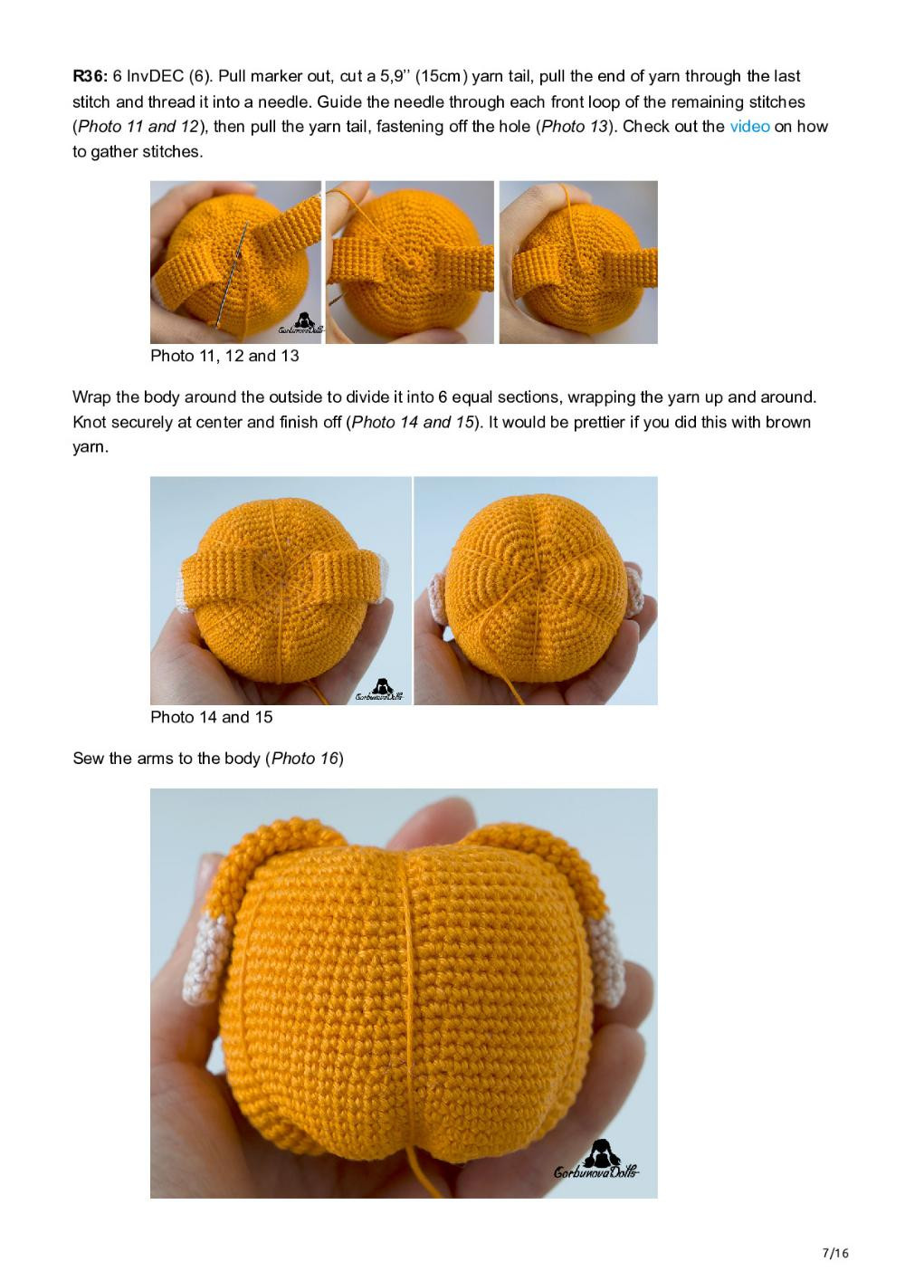 FREE Crochet Halloween Pumpkin Gnome Pattern