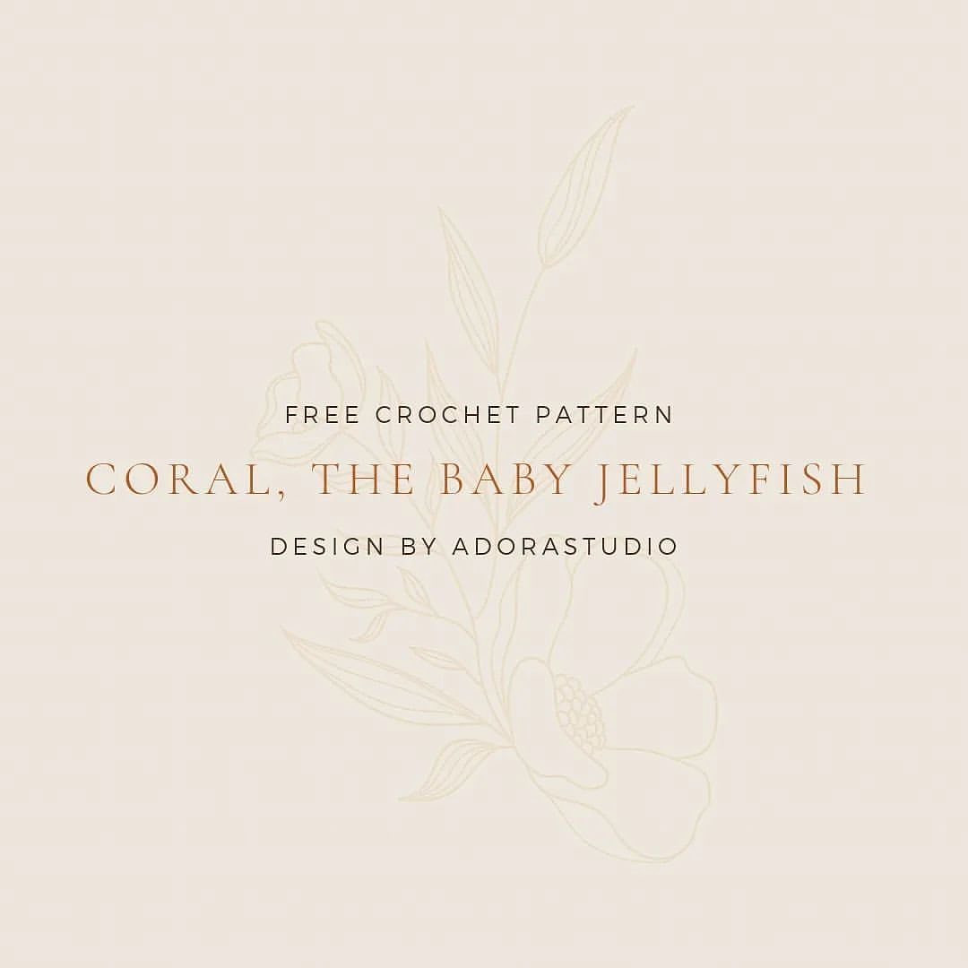 free crochet pattern coral the baby jellyfish