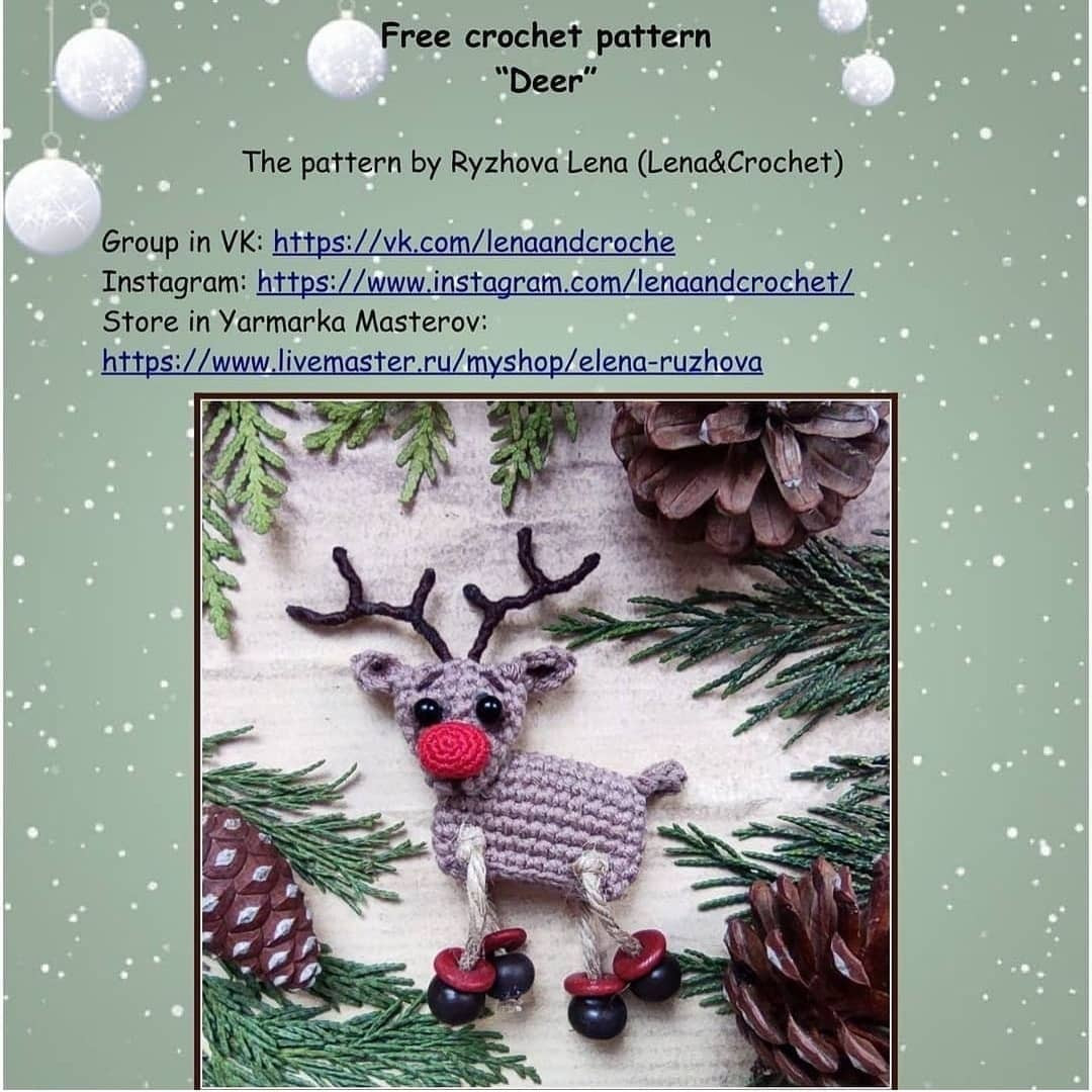 free crochet pattern deer