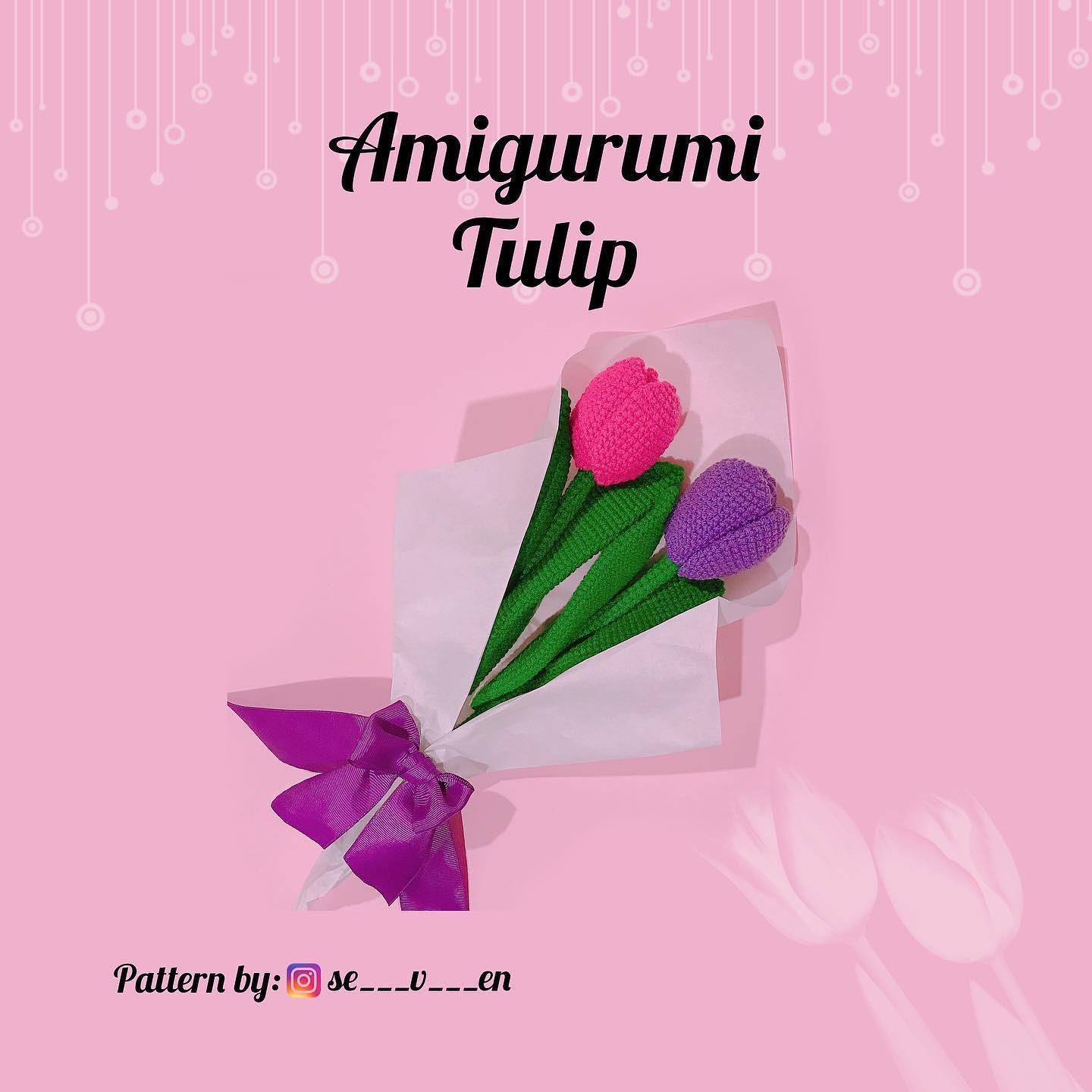 free english pattern amigurumi tulip