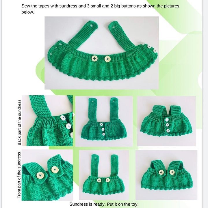 free green dress pattern